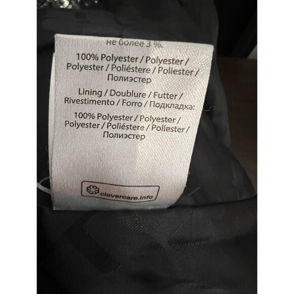 Rotate Birger Christensen Augustina Black Jacquard Sequin Blazer Size 4 - Picture 15 of 16